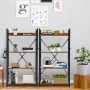 4 -Tier Industrial Open Storage Bookshelf - Image 1