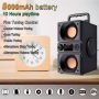Bluetooth Speaker, 40W (60W Peak) Portable Wireless Speakers with Double Subwoofer Heavy Bass, Bluetooth 5.0 Wireless 100ft Powerful Outdoor Speaker Support FM Radio for Home Outdoor Party Camping - Image 3