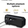 Sound Town 2-Pack of X8 Portable TWS Bluetooth Speakers, IPX7 Waterproof, Stereo Sound, LED Light, Built-in Mic for Phone Calls and Battery Power Bank, for Home and Outdoor, Green (X8-GN-Pair) - Image 1