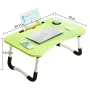 kibhous Laptop Desk Foldable Bed Tray Table Laptop Bed Stand Standing Table for Bed Sofa Couch Floor Green - Image 2