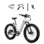 Lectric eBikes - XPeak2 Step-Thru eBike (Max 60mi/28mph) + Rear Rack/Fenders/Elite Headlight/Suspension Seat Post - 70 - Stratus White - Image 1