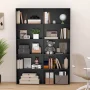 Costway 5-Tier Bookcase with 2 Anti-tipping Devices.Freestanding Bookshelf for Bedroom Black - Image 5