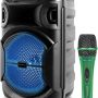 Technical Pro (Pack of 2) 8 Inch Portable 500 W Bluetooth Speaker w/Woofer & Tweeter and Professional Portable Microphone w/Digital Processing, XLR to 1/4", Green Karaoke DJ Wired Microphone - Image 2