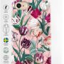 iDeal Of Sweden Mobile Phone Case for iPhone 8 / iPhone 7 / iPhone 6 / iPhone 6s Microfiber Lining, Qi Wireless Charger Compatible (Vintage Tulips) - Indigo Swirl - Image 3