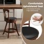 Set of 2 24/30 Inch Swivel Bar Stools with Footrest - Image 5