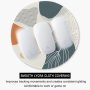 Auhoahsil Mouse Pad, Abstract Art Round Non-Slip Rubber Mousepad with Stitched Edges for Wireless Mouse Laptop Computer Gaming Office Travel Men Women Kids, Cute Design, 8.7 x 8.7 in, Boho Leaves - Image 3