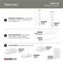 Selectives 10 in. H x 15 in. W White Wood Drawer with Silver Handle - Image 4