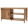 Mainstays Farmhouse TV Stand for TVs up to 50", Rustic Weathered Oak - Image 3
