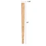 Square Taper Table Leg with Chamfer - 21 in. H x 1.75 in. Dia. - Sanded Unfinished Hardwood - DIY Home Furniture Decor - Image 2