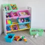 Pastel Collection White/Pastel Toy Storage Organizer with 12 Plastic Bins - Image 6
