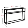 Swanage 50.25'' Glass Top Console Table - Image 5