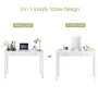 Costway Vanity Table Dressing Table Flip Top Desk Furniture White - Image 6