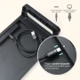 Monitor Stand Desk Monitor Stand Riser with USB 3.0 Hub Lightweight Sturdy Aluminium ABS Material Monitor Desk Shelf - Image 4