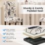 2 Pieces Tufted Dining Chair Set with Adjustable Anti-Slip Foot Pads - Image 6