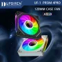 UPSIREN UF-1 PRISM 4 PRO Computer Chassis Fan 12cm ARGB 4 Pin PWM Quiet Cooling Fan 12V Large Air Volume 45.2CFM/600-1500RPM - Image 1