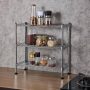 Modern Silver Wire Shelf (17.72 in. D x 7.87 in. W) - Image 6
