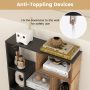 47-Inch Tall Bookshelf for Home Office Living Room - Image 6