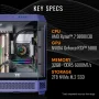 Thermaltake - LCGS Reactor 9880F Gaming Desktop AMD Ryzen 7 9800X3D 2024, 32GB DDR5 Memory, NVIDIA GeForce RTX 5080, 2TB NVMe M.2 - Purple - Image 2