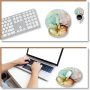 ARTSO Ergonomic Mouse Pad with Wrist Rest Support, Memory Form Non-Slip Rubber Base Mousepad for Home, Office, Easy Typing & Pain Relief,Abstract Art Marble - Image 5