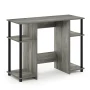 Furinno JAYA Engineered Wood Compact Computer Study Desk in Oak Gray/Black - Image 2
