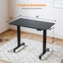 BANTI 48'' Standing Desk Height Adjustable, Electric Stand up Corner Desk, Sit Stand Home Office Desk Computer Workstation with Memory Preset, Black Frame/Black Top - Image 3