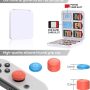 All in 1 Accessories Kits for Switch OLED 2021 Model:Case & Screen Protector, Hand Grips & Racing Wheels for Joy con, Controller Charger Dock, Carrying Case & More -White - Image 3