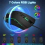 TSV Gaming Mouse Wired, USB Computer Mouse with 4 Adjustable DPI, RGB Backlit LED, Side Buttons, Ergonomic Optical Mice for PC, Laptop, Windows, Mac, Vista, Linux, Gamer - Image 4