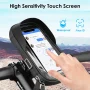 EEEkit Universal Phone Mount for Bike, Waterproof Bicycle Front Frame Handlebar Bag with Touch Screen, Phone Holder Case Compatible with iPhone 13 12 Pro 11 XS Max XR 8 Plus - Image 4