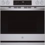 GE Profile - 30 in. Wide 4 Element 5.3 Cu. Ft. Slide-In Electric Induction Convection Range with Air Fry and EasyWash Oven Tray - Stainless Steel - Image 1