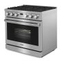 Thor Kitchen - 36 in. Wide 6 Burner 6.0 Cu. Ft. Freestanding Gas Convection Range - Stainless Steel - Image 2