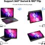 Keyboard Case for iPad Pro 11 inch， Case with Keyboard for iPad Air 5th 4th Generation - Touch Trackpad -10 Color Backlight -360° Protective with Pencil Holder for iPad Pro 11 inch 3rd /2nd/1st Gen - Image 5