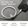 Nimble - Powerknit USB-C to USB-C Cable 1M/3.3FT Fast Charging for iPhone 17–15, iPad, MacBook Air/Pro 2018–2022, Samsung & More - White - Image 3