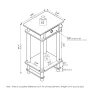 Furinno Turn-N-Tube Tall End Table with Bin, Espresso/Brown - Image 5