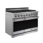 Thor Kitchen - 48 in. Wide 7 Burner 7.6 Cu Ft. Freestanding Liquid Propane Double Oven Gas Range with Infrared Broiler - Stainless Steel - Image 2