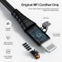 Apple Watch USB C Cable, [Apple MFi Certified] 2Pack-6FT Smart iWatch Magnetic Charging Cable, Type C 2 in 1 iWatch Fast Charging for Apple Watch Series 8/7/SE/6/5/4/3/2/1 & iPhone14/13/12/11/Pro/Max - Image 3