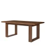 Better Homes & Gardens Ezra Collection Rectangular Double Pedestal Dining Table, 70 in, Walnut - Image 3