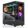 Thermaltake - LCGS View 9870T-270 Gaming Desktop AMD Ryzen 7 9800X3D 2024, 32GB Memory, NVIDIA GeForce RTX 5070 Ti, 2TB NVMe M.2 - Black - Image 1