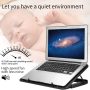 ICE COOREL Laptop Cooling Pad with 6 Cooling Fans for 14-17 Inch, Gaming Laptop Cooler Stand with 6 Height Adjustable, Notebook Pad with Two USB Port [2022 Version] - Image 5