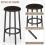 Recaceik Kitchen Island with Seating, Wooden Counter Height Table - Image 3