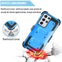 Galaxy S21 Ultra Case Clip Belt Holster, TakFox Shockproof Swivel Defender Heavy Duty Armor Protective Hard Cases With Kickstand Protector Rugged Cover Shell For Samsung Galaxy S21 Ultra - Blue - Image 3