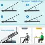 Portable Monitor Stand-Tablet Stand,Foldable &Adjustable,Super Sturdy,Tablet Holder Stand for Desk Compatible with iPad Pro/Tablets/Portable Monitor 7"-15.6", Stand Holder for Facebookportal(Black) - Image 2