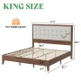 Behka Upholstered Platform Bed - Image 4