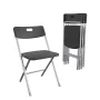 Mainstays Resin Seat & Back Folding Chair, Black, 4-Pack - Image 1