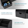 Vlando Office Supplies Desk Organizer Caddy,Back to School Supplies for Desk Caddy, Desktop Hanging File Letter Document Storage Holder with Drawer Organizer Section for Office Home 2 Pack Beige - Image 2