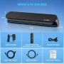 AUOSHI Small Sound Bar for TV, 2.1ch 60+W Compact Soundbar with Built-in Subwoofer, Bluetooth 5.4, 5 EQ Modes, HDMI ARC/Optical/AUX/USB, 16.5 inch - Image 3
