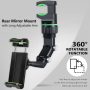 360° Car Phone Holder Rotatable And Retractable Rearview Mirror Universal Mount - Image 5