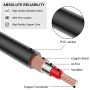 J&D Dual 1/4 inch TS to Dual RCA Stereo Audio Interconnect Cable, Gold Plated Audiowave Series 2 x 6.35 mm Male TS to 2 RCA Male PVC Shelled Adapter Cable, 15 Feet - Image 6