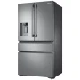 Samsung - 36 in. Wide 22.7 Cu. Ft. 4-Door Flex French Door Counter-Depth Fingerprint Resistant Refrigerator - Stainless Steel - Image 3
