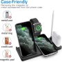 WAITIEE Wireless Charger 5 in 1 Wireless Charging Station for iWatch SE/6/5/4/3/2/1,AirPods3/2/1, Pencil,Fast Charger Dock for iPhone 12/Pro/11/11 Pro Max/XR/XS Max/Xs Black(No iWatch Charging Cable) - Image 6
