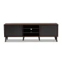 Baxton Studio Samuel Mid-Century Modern Brown and Dark Grey Finished TV Stand - Image 5